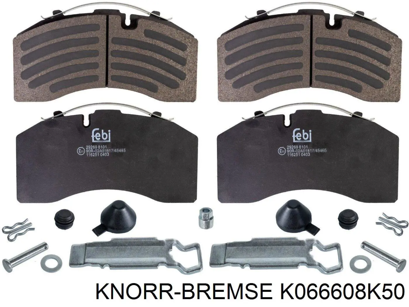 Колодки гальмові задні, дискові K066608K50 Knorr-bremse