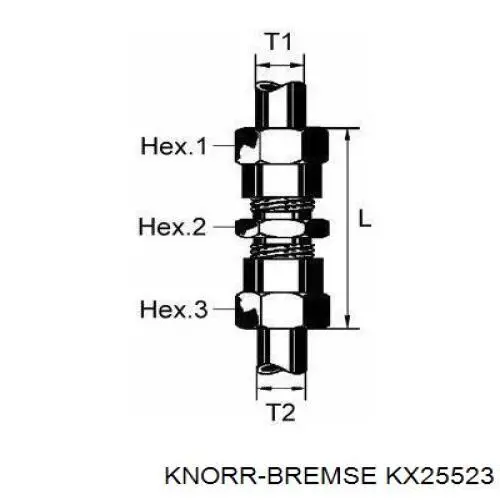 KX25523 Knorr-bremse Клапан аварійного розгальмовування