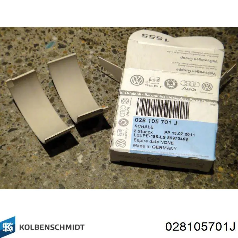 Шатунні вклалиші колінвала STD Seat Inca фургон (6K9) (1995 - 2003) ціна, від 23.19 USD