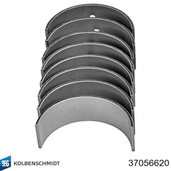 Вкладиші колінвала, корінні, комплект, 2-й ремонт (+0,50) Kolbenschmidt 37056620 ціна, від 26.42 USD