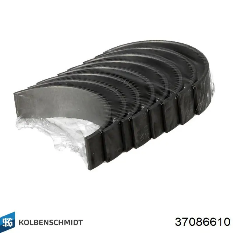 37086610 Kolbenschmidt Вкладиші коленвала, шатунні, комплект, 1-й ремонт (+0,25)