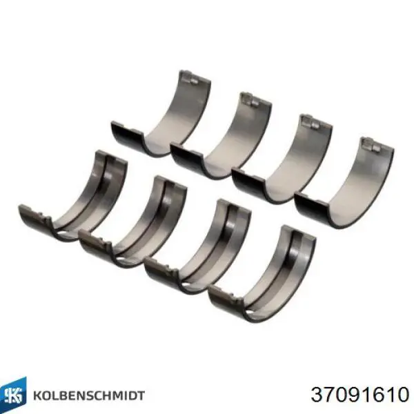 Вкладиші коленвала, корінні, комплект, 1-й ремонт (+0,25) Kolbenschmidt 37091610 ціна, від 21.50 USD