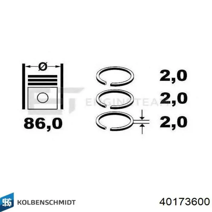  40173600 Kolbenschmidt