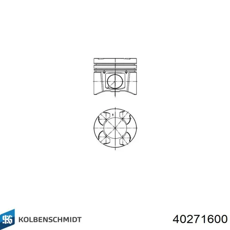 40271600 Kolbenschmidt Поршень в зборі