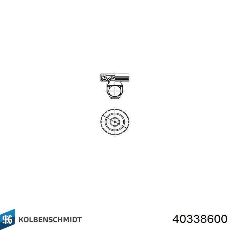 Поршень в комплекті на 1 циліндр, STD Kolbenschmidt 40338600 ціна, від 278.34 USD