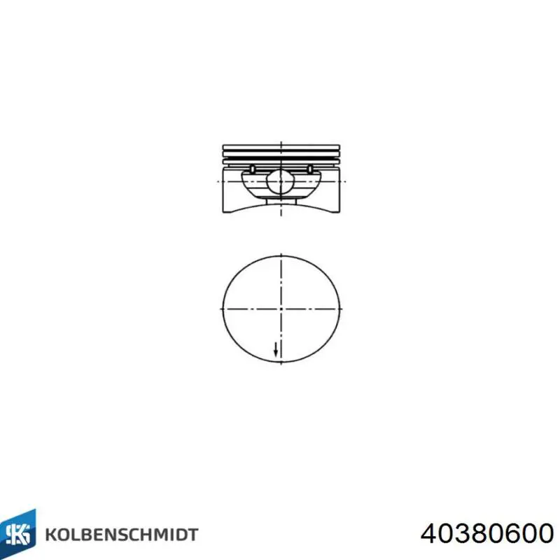 Купити 40380600 Kolbenschmidt Поршень в комплекті на 1 циліндр, STD