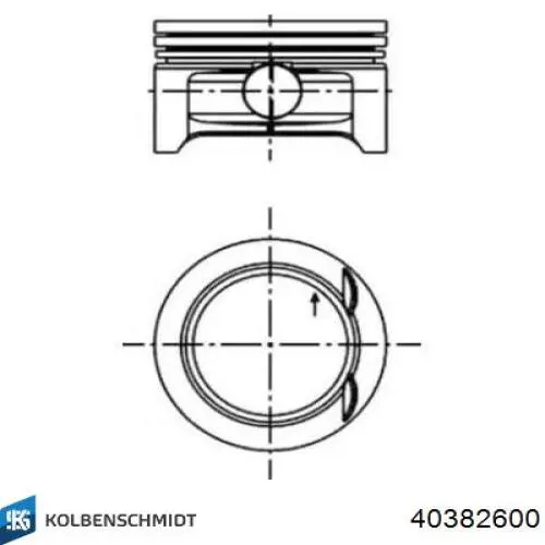 Купити 0120100 Mahle Original Поршень в комплекті на 1 циліндр, STD