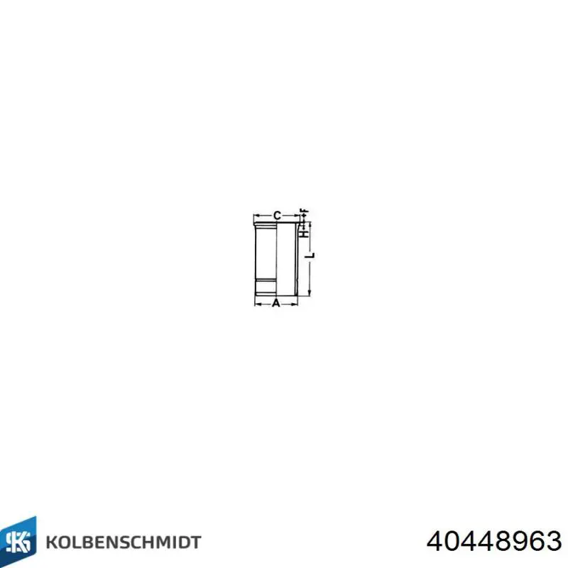 40448963 Kolbenschmidt комплект поршневий (поршень + гільза)