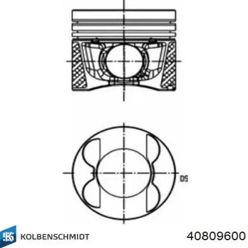 Поршень в зборі Kolbenschmidt 40809600 ціна, від 75.50 USD