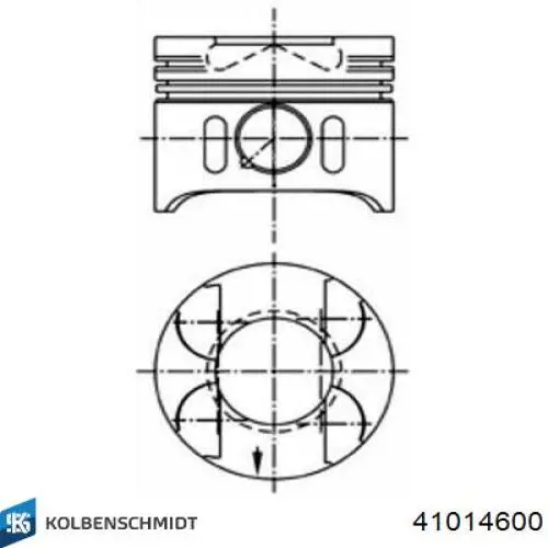 Поршень в зборі Kolbenschmidt 41014600 ціна, від 33.15 USD