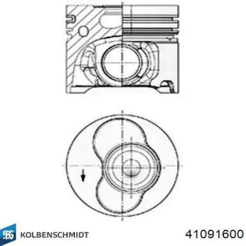 Поршень в зборі Kolbenschmidt 41091600 ціна, від 101.06 USD