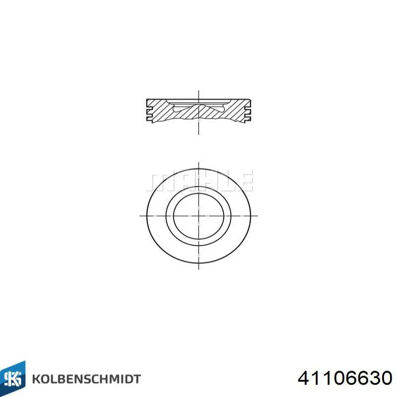 Поршня, 2-й ремонт (+0,50) Kolbenschmidt 41106630 ціна, від 138.73 USD