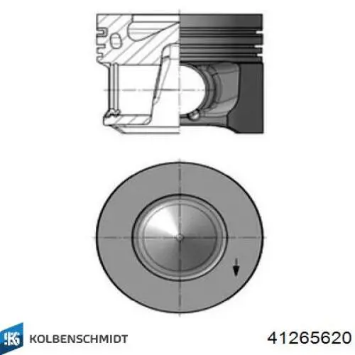 081PI00113002 Mahle Original Поршень (ком-кт на мотор), 2-й ремонт (+0,50)