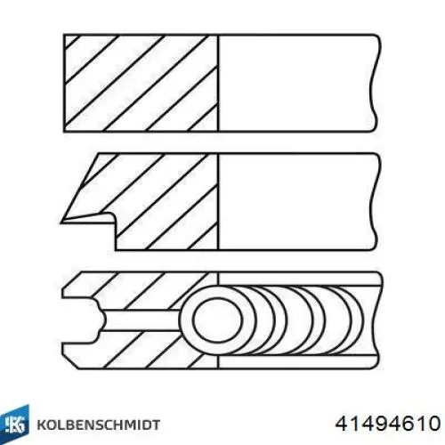 Поршня, 1-й ремонт (+0,25) Kolbenschmidt 41494610 ціна, від 107.30 USD