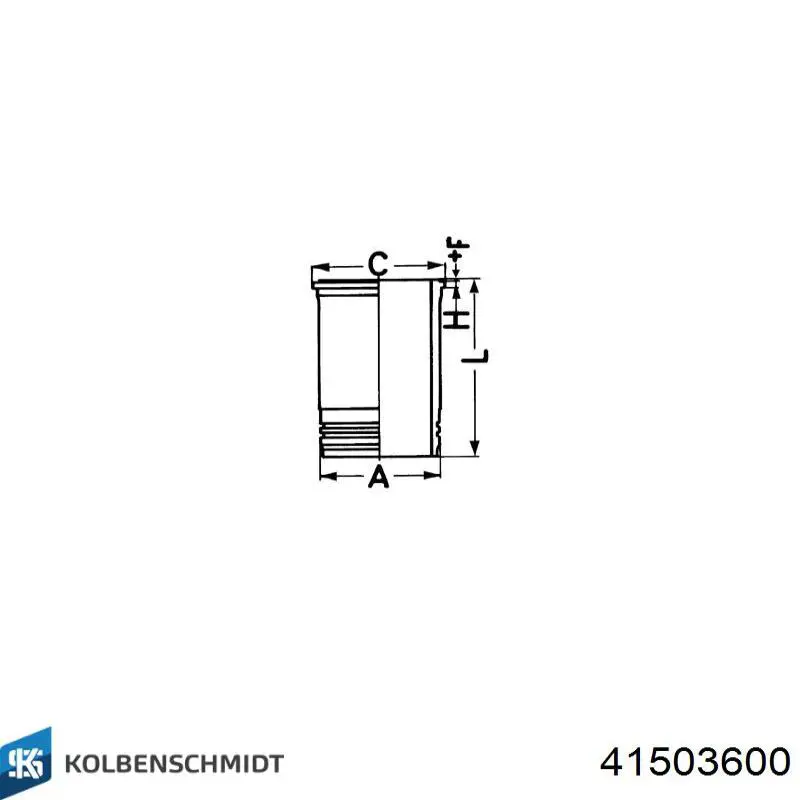 0999900 Mahle Original Поршень двигуна без кілець