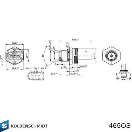 Купити 465OS Kolbenschmidt Фільтр очищення масла відцентровий