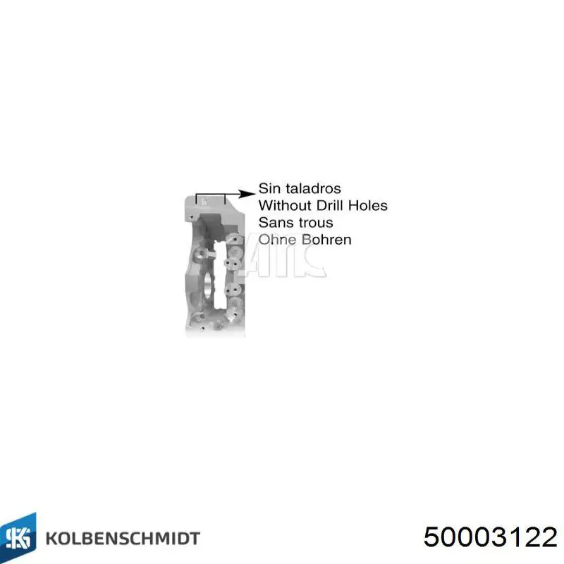 Головка двигуна Kolbenschmidt 50003122 ціна, від 410.91 USD