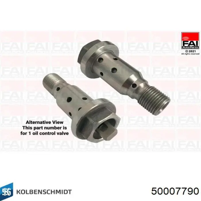 Купити 50007790 Kolbenschmidt Клапан фазорегулятора