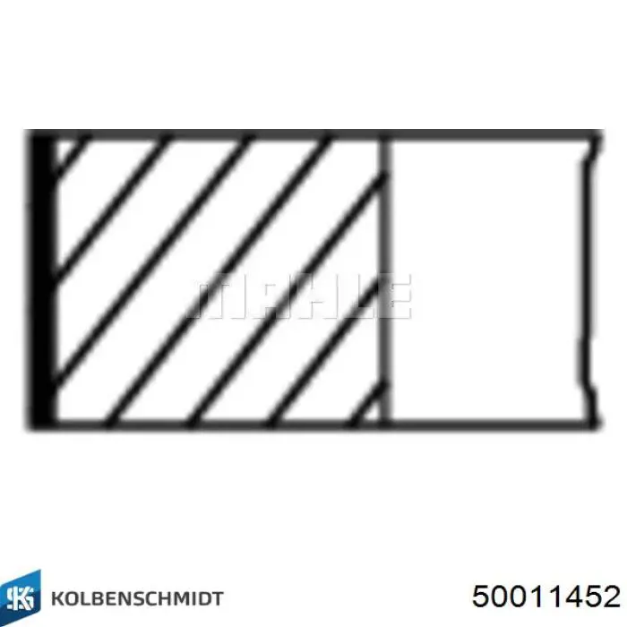 Кільця поршневі на 1 циліндр, STD. KOLBENSCHMIDT 50011452