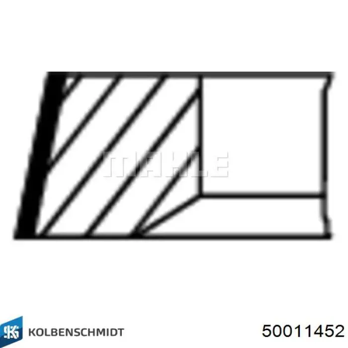 Кільця поршневі на 1 циліндр, STD. Kolbenschmidt 50011452 ціна, від 21.38 USD