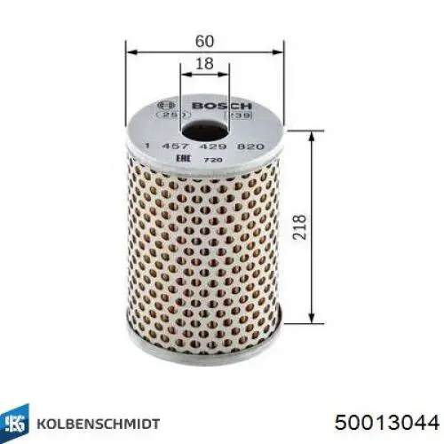 50013044 Kolbenschmidt фільтр гідропідсилювача