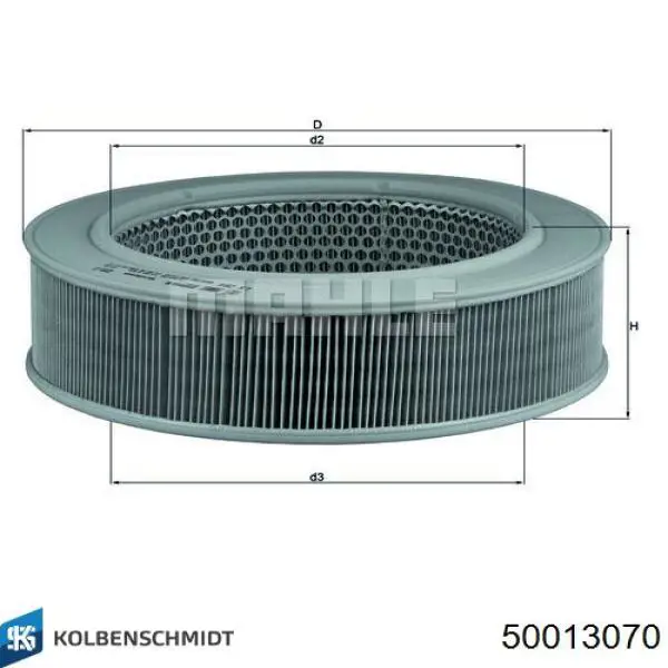Купити 50013070 Kolbenschmidt Автомобільний фільтр повітря