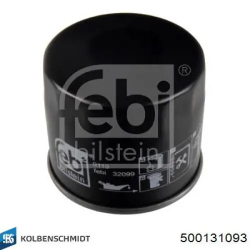 Масляний фільтр двигуна Kolbenschmidt 500131093 ціна, від 2.48 USD