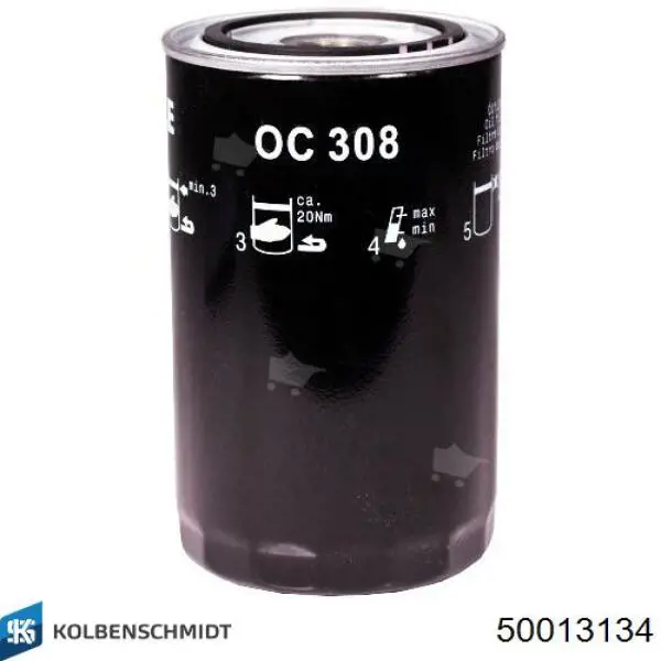 Масляний фільтр двигуна Kolbenschmidt 50013134 ціна, від 9.03 USD