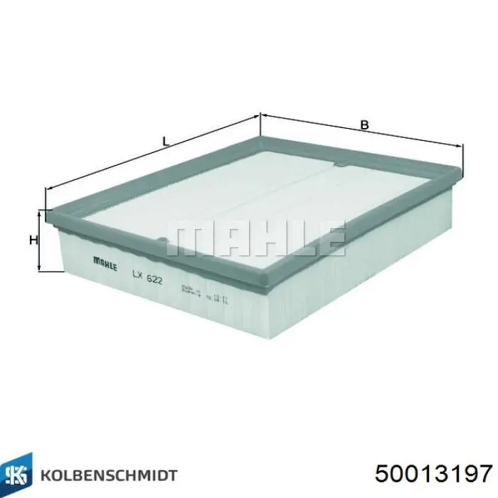 Елемент повітряного фільтра Kolbenschmidt 50013197 ціна, від 6.41 USD