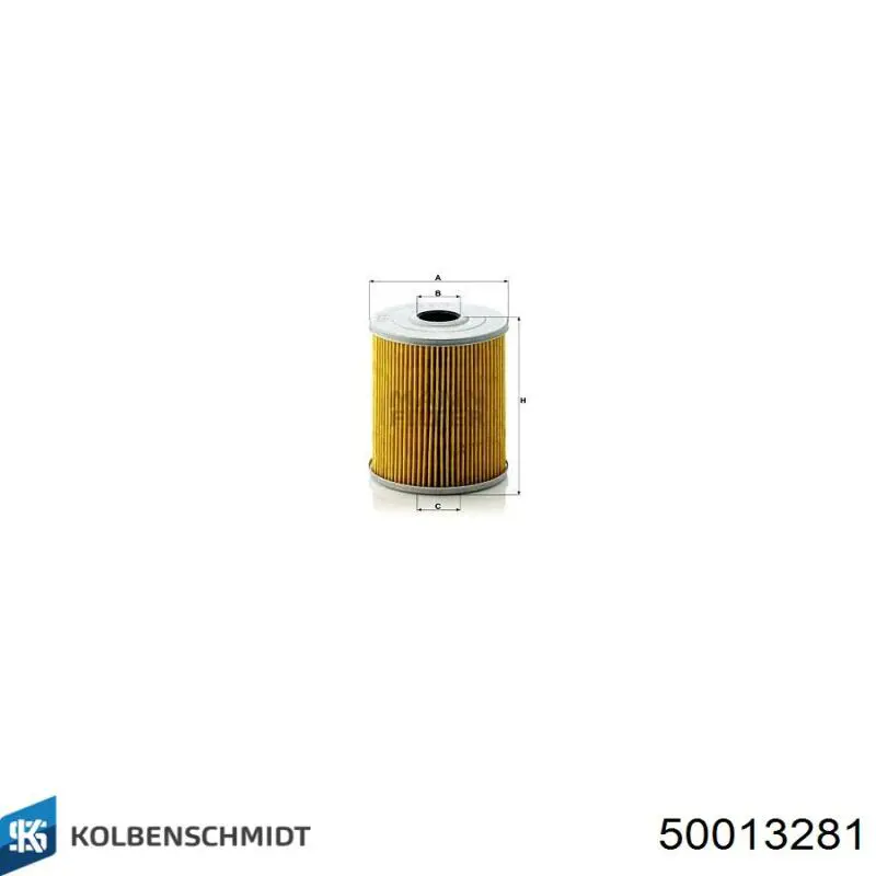 Масляний фільтр двигуна Kolbenschmidt 50013281 ціна, від 6.90 USD