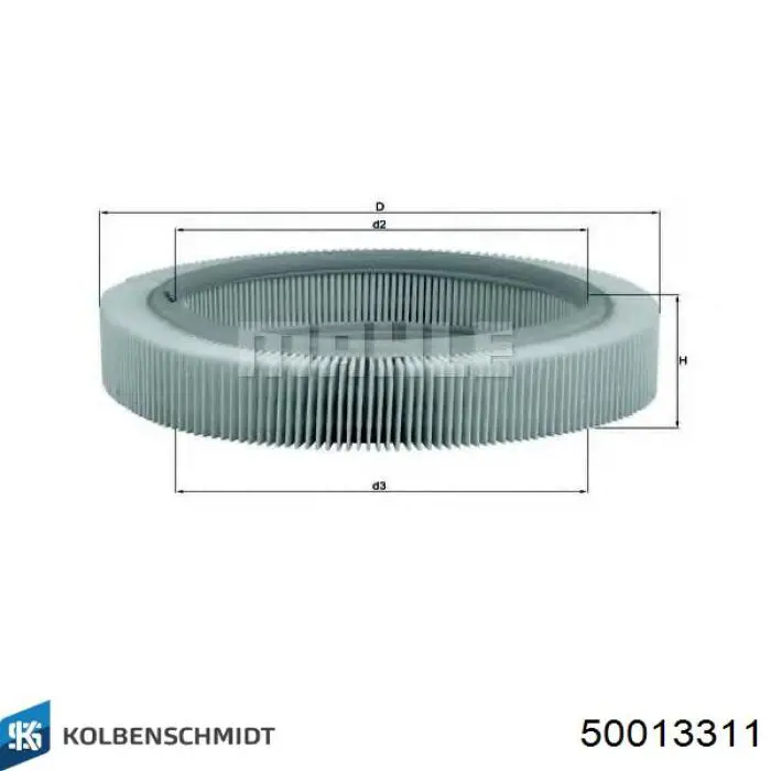 Елемент повітряного фільтра Kolbenschmidt 50013311 ціна, від 5.05 USD