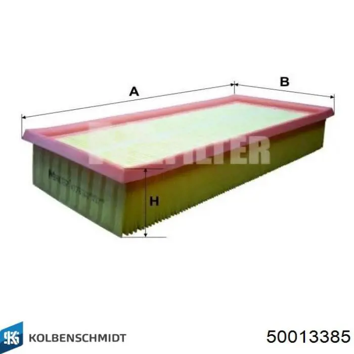 Купити 50013385 Kolbenschmidt Автомобільний фільтр повітря