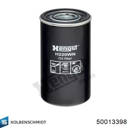 50013398 Kolbenschmidt Фільтр масла