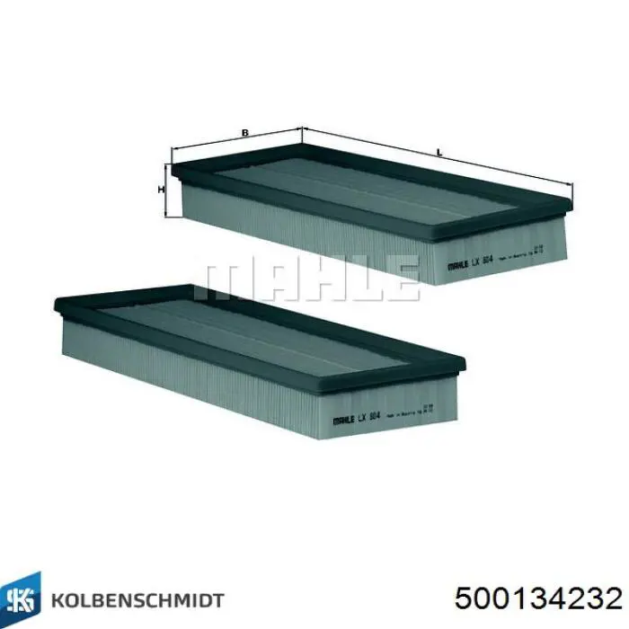 Елемент повітряного фільтра Kolbenschmidt 500134232 ціна, від 12.33 USD