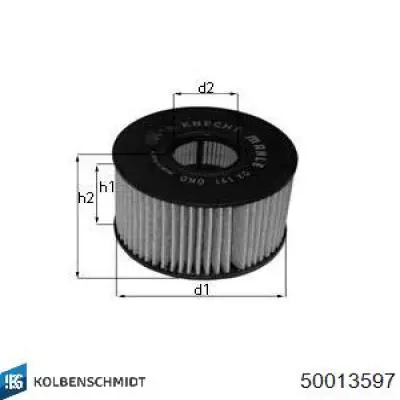 Масляний фільтр двигуна Kolbenschmidt 50013597 ціна, від 3.59 USD