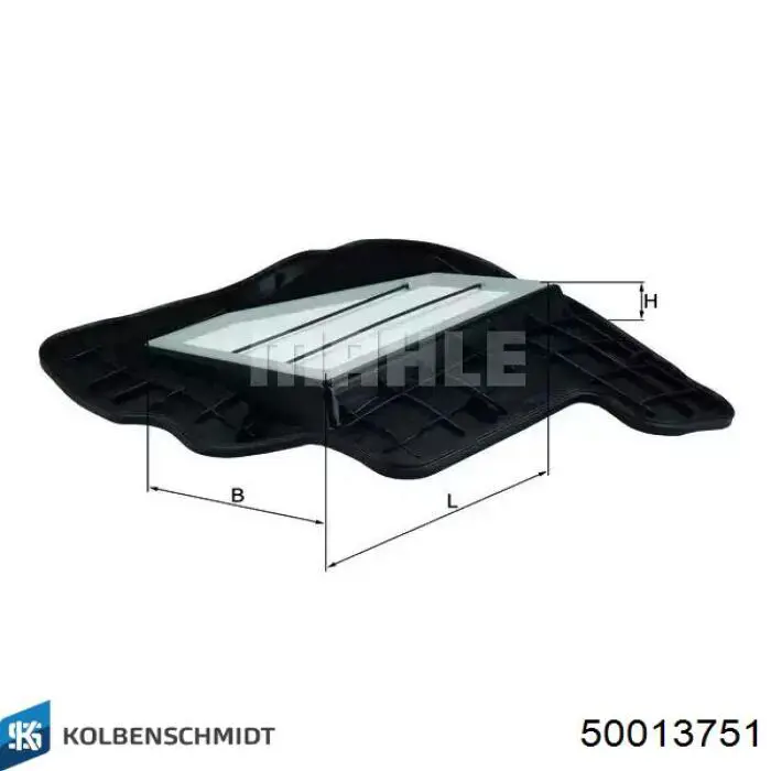 Фільтр повітряний обігрівача Kolbenschmidt 50013751 ціна, від 11.63 USD