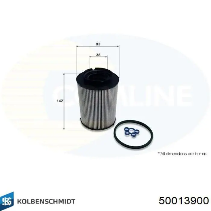 Купити 50013900 Kolbenschmidt Фільтр-відстійник палива грубої очистки