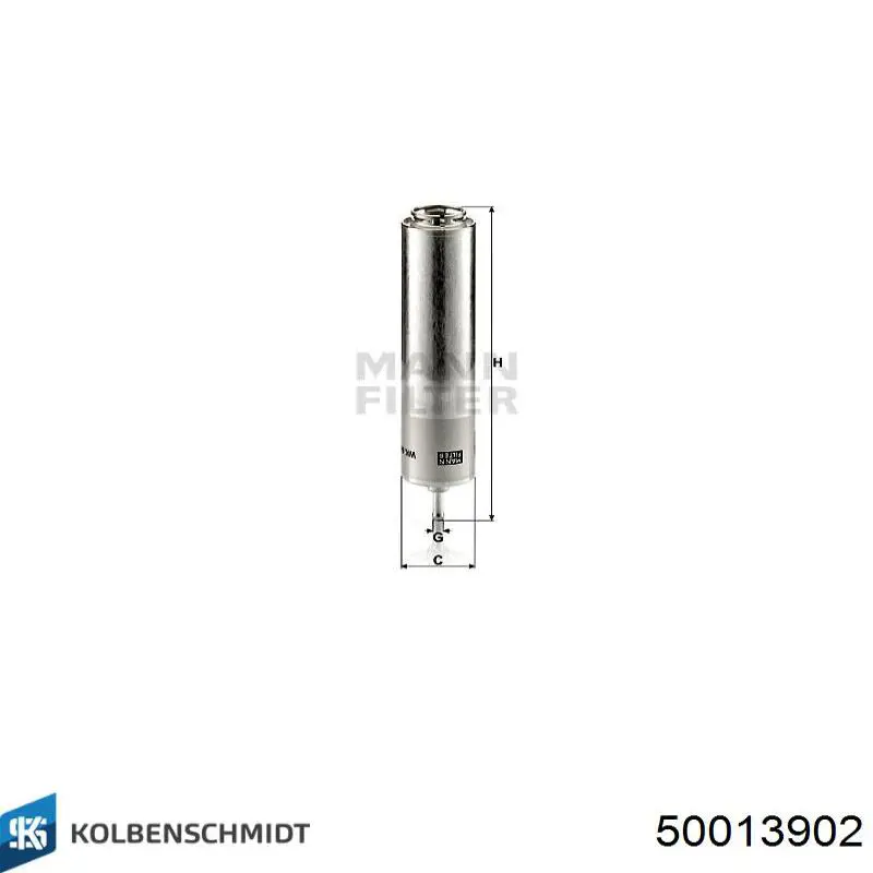 Фільтр тонкого очищення палива Kolbenschmidt 50013902 ціна, від 20.57 USD