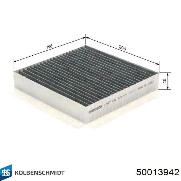 Фільтр повітряний обігрівача Kolbenschmidt 50013942 ціна, від 9.97 USD