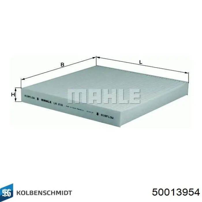 Фільтр повітряний обігрівача Kolbenschmidt 50013954 ціна, від 4.14 USD