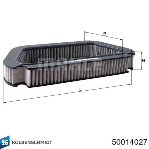 Фільтр повітряний обігрівача Kolbenschmidt 50014027 ціна, від 12.95 USD