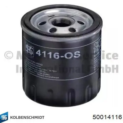 Масляний фільтр двигуна Kolbenschmidt 50014116 ціна, від 6.13 USD