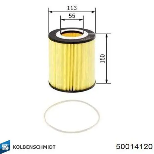 Масляний фільтр двигуна Kolbenschmidt 50014120 ціна, від 8.45 USD