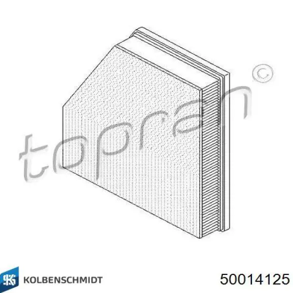 Повітряний фільтр 50014125 Kolbenschmidt