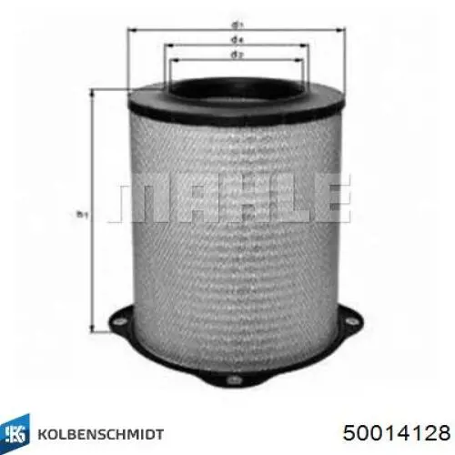 Купити 50014128 Kolbenschmidt Автомобільний фільтр повітря