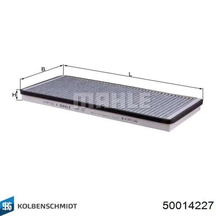 Фільтр салону 50014227 Kolbenschmidt