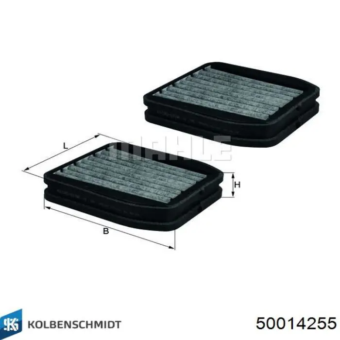 Фільтр повітряний обігрівача Kolbenschmidt 50014255 ціна, від 48.58 USD