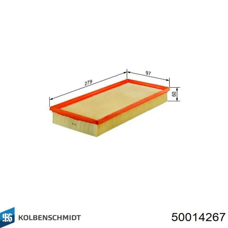 Фільтр повітряний Kolbenschmidt 50014267