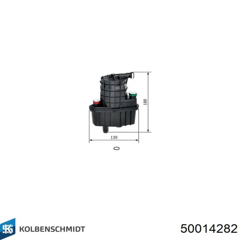 50014282 Kolbenschmidt фільтр паливний