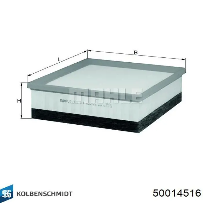 Елемент повітряного фільтра Kolbenschmidt 50014516 ціна, від 6.33 USD
